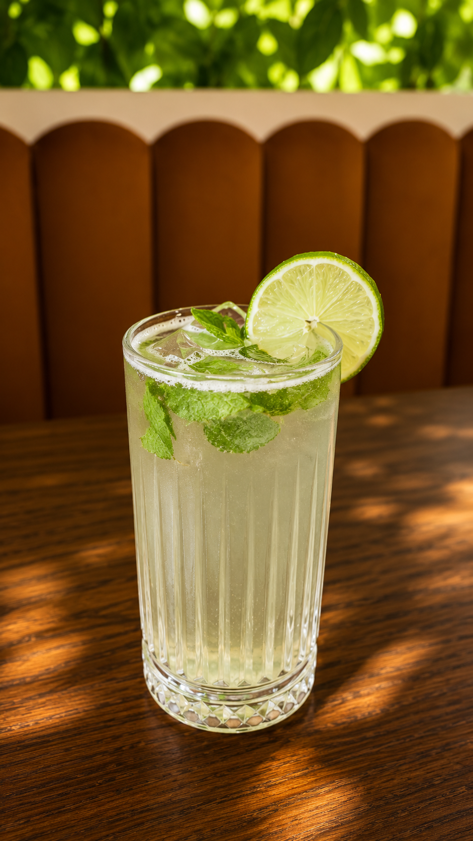 Green mint ice tea