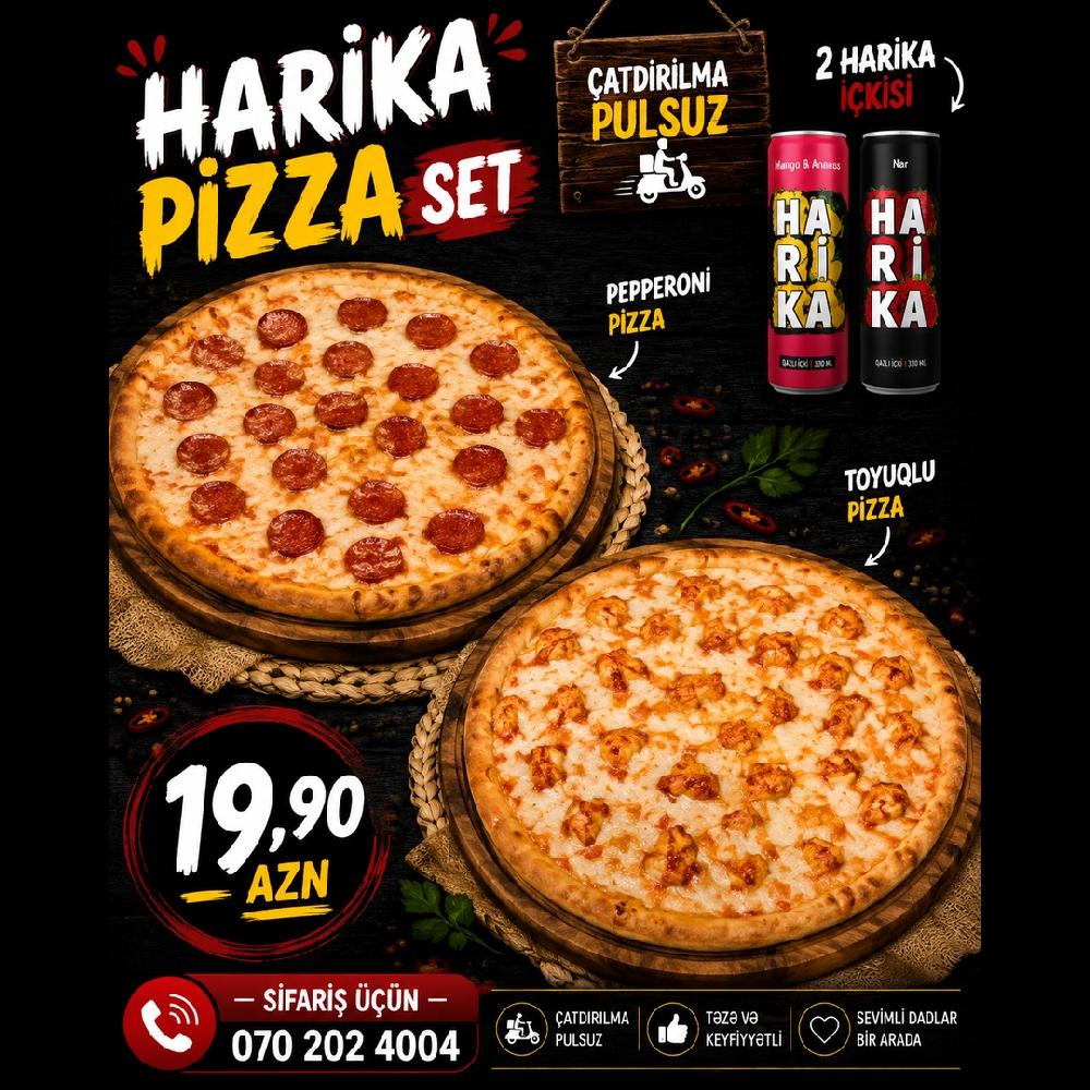 Harika pizza set