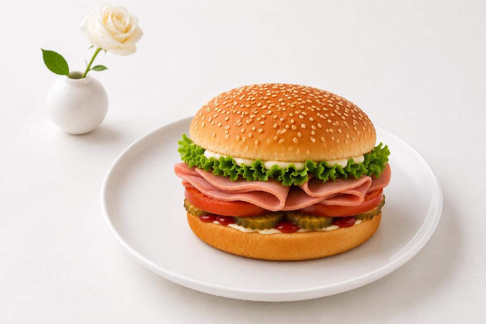 Vetçinalı burger