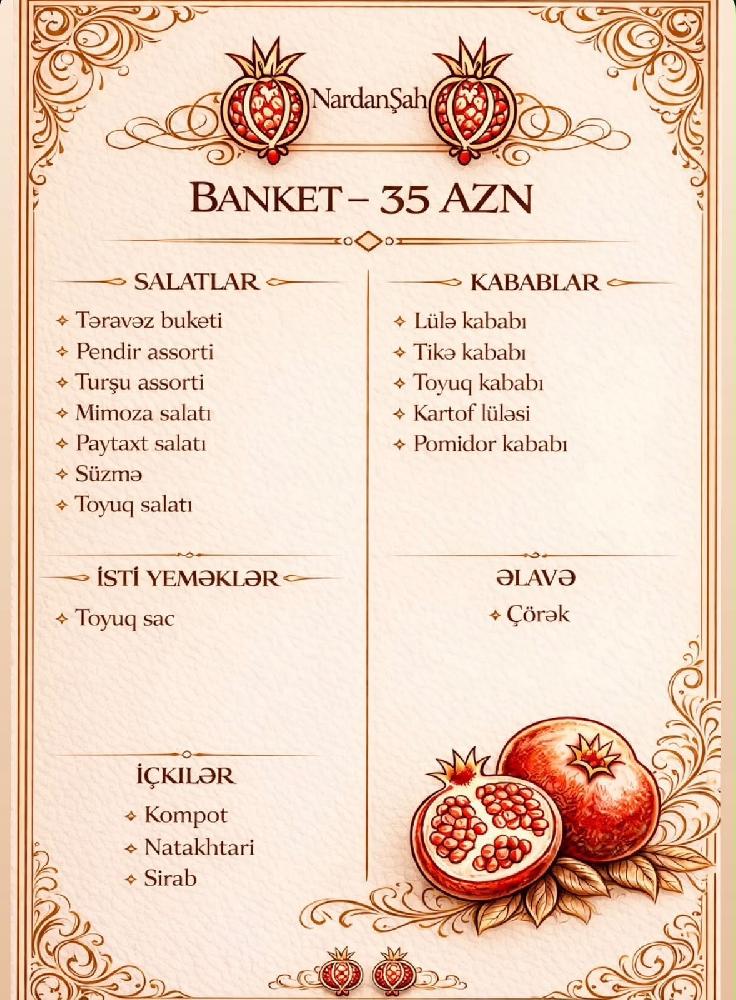 Banket menyu 