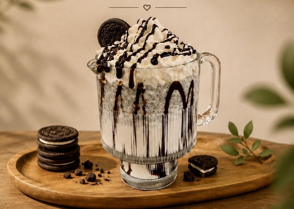 Oreo çiyələkli şeyk