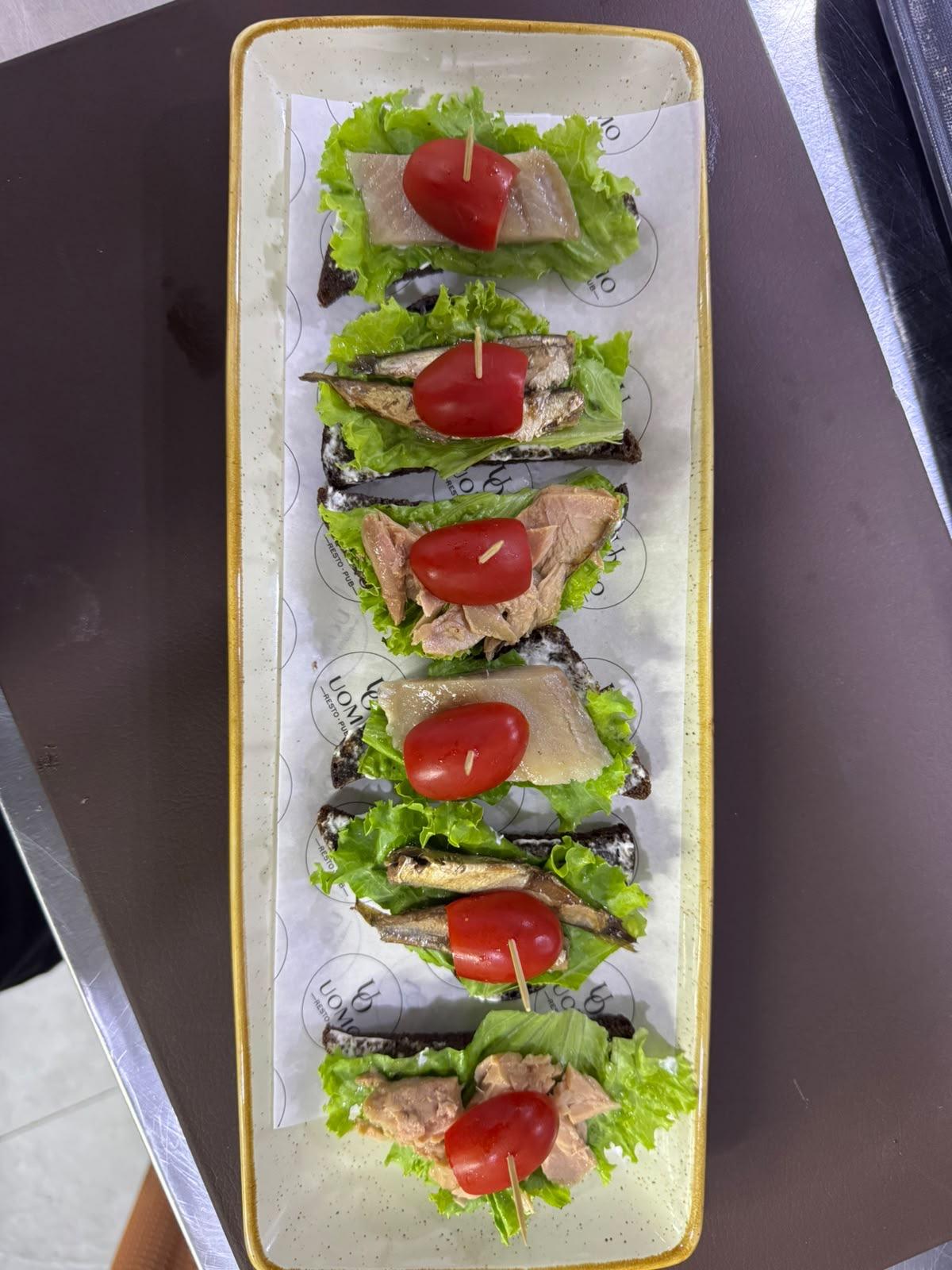 Balıq brusketta çeşidləri 