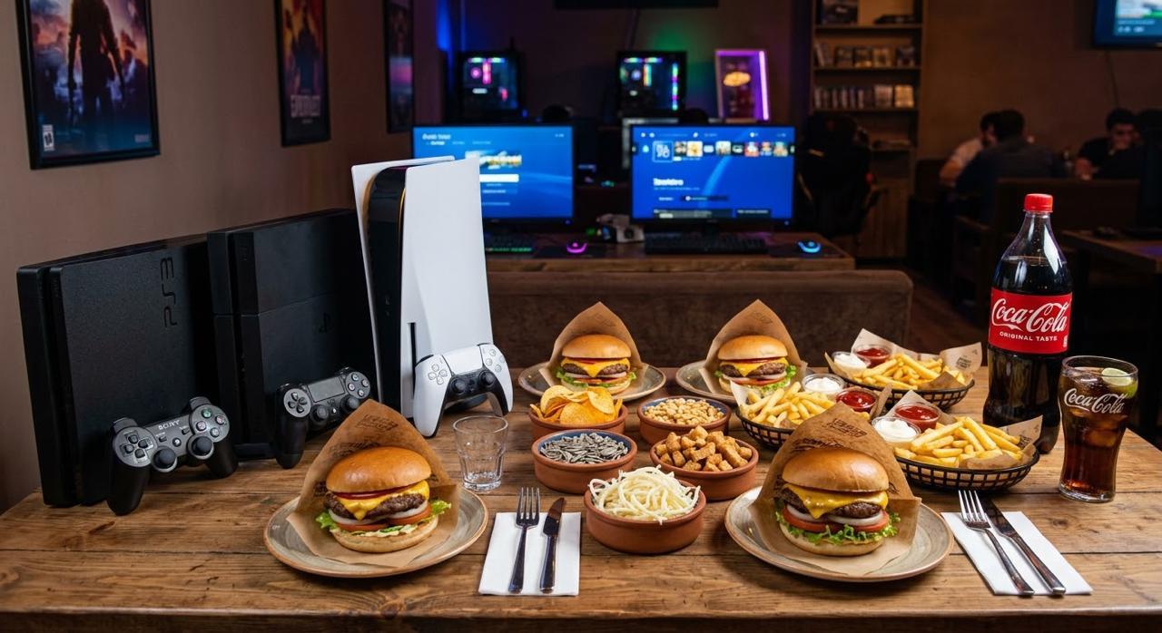 Bərəkətli set mal əti burger ilə