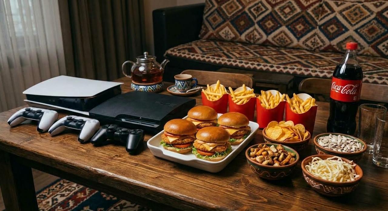 Bərəkətli set toyuğ burger ilə