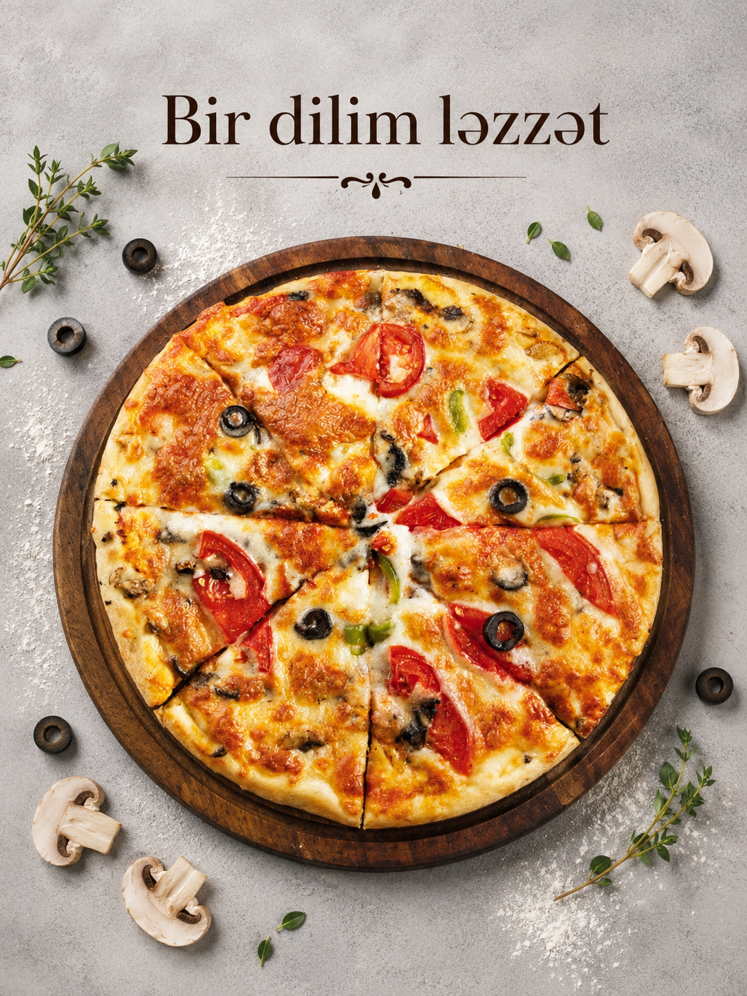 Qarişiq pizza 30sm-34sm