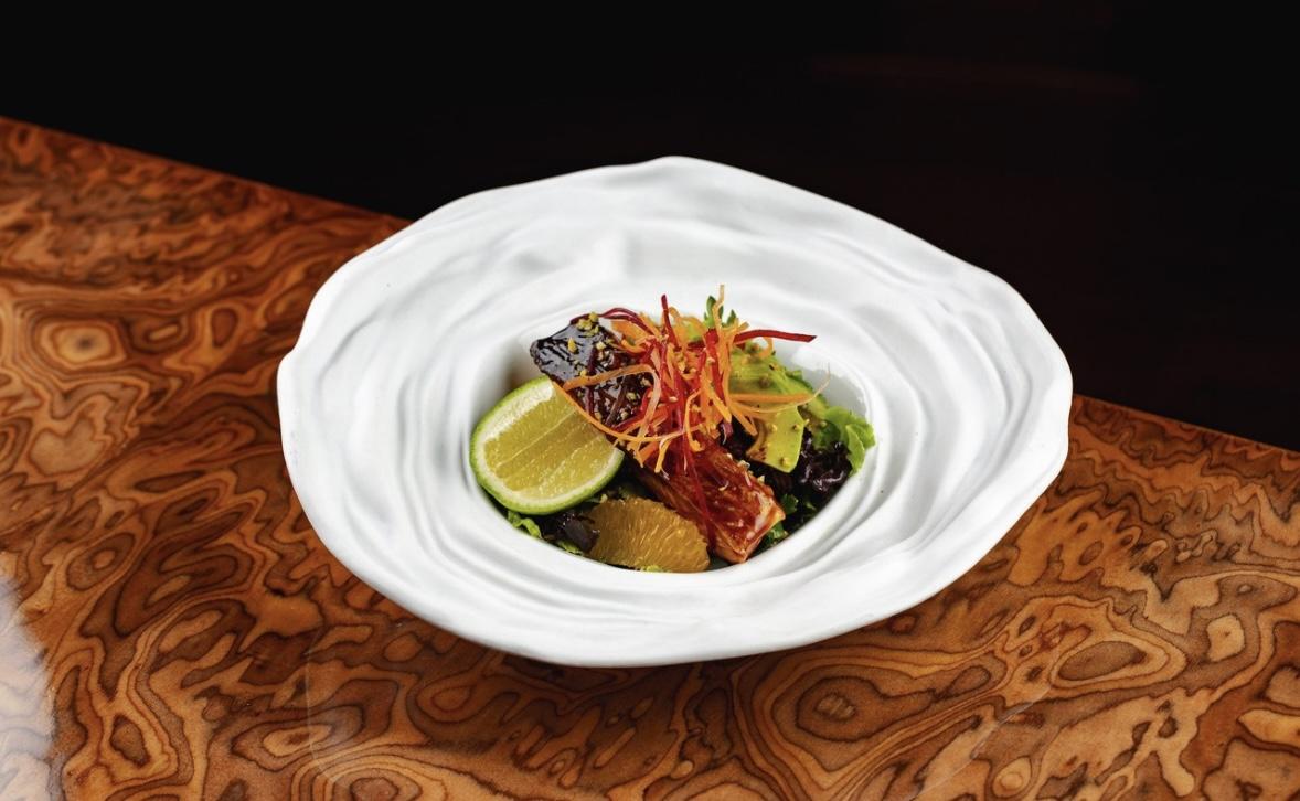 Salmon hoisin salad