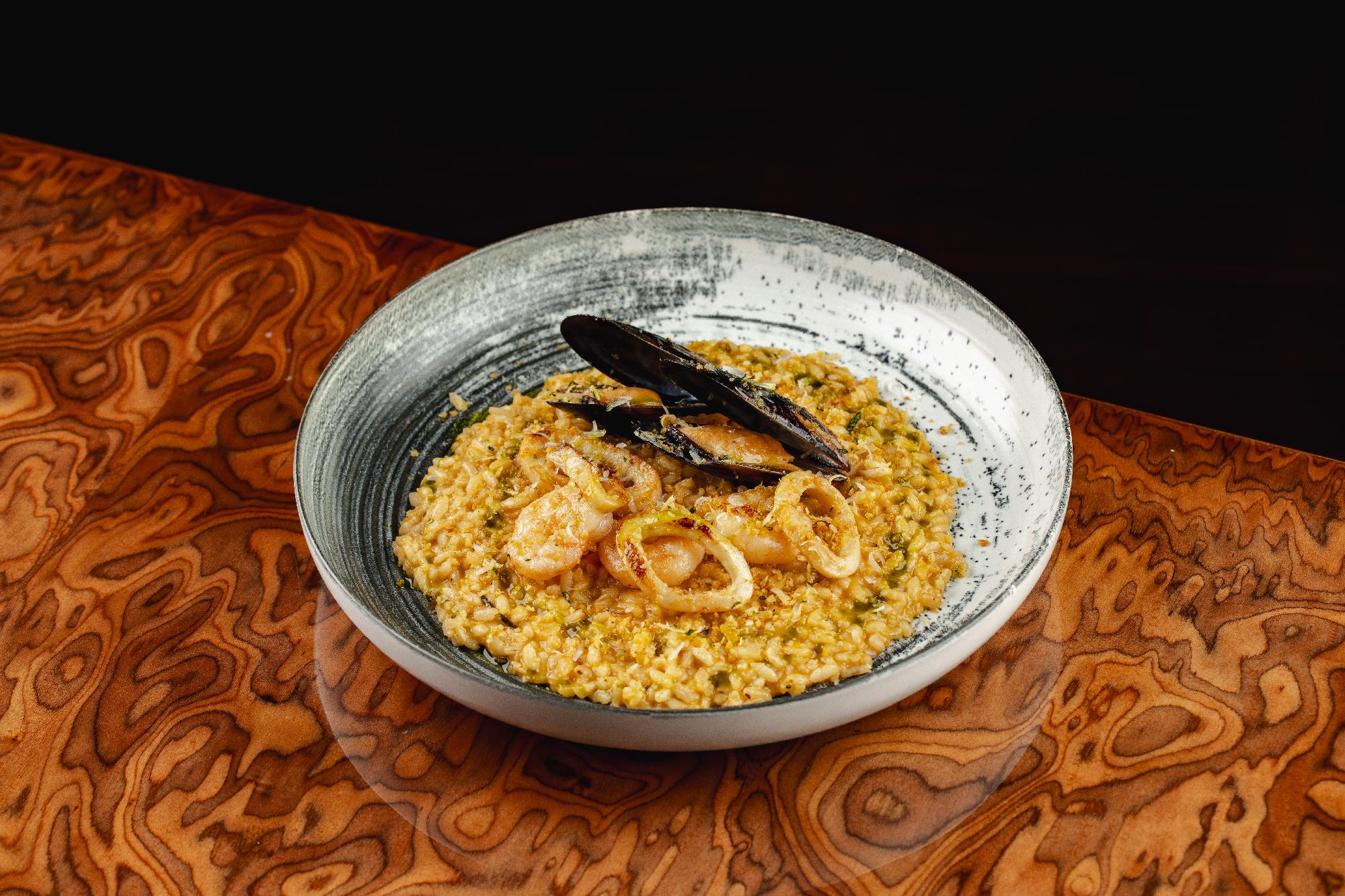 Seafood rizotto