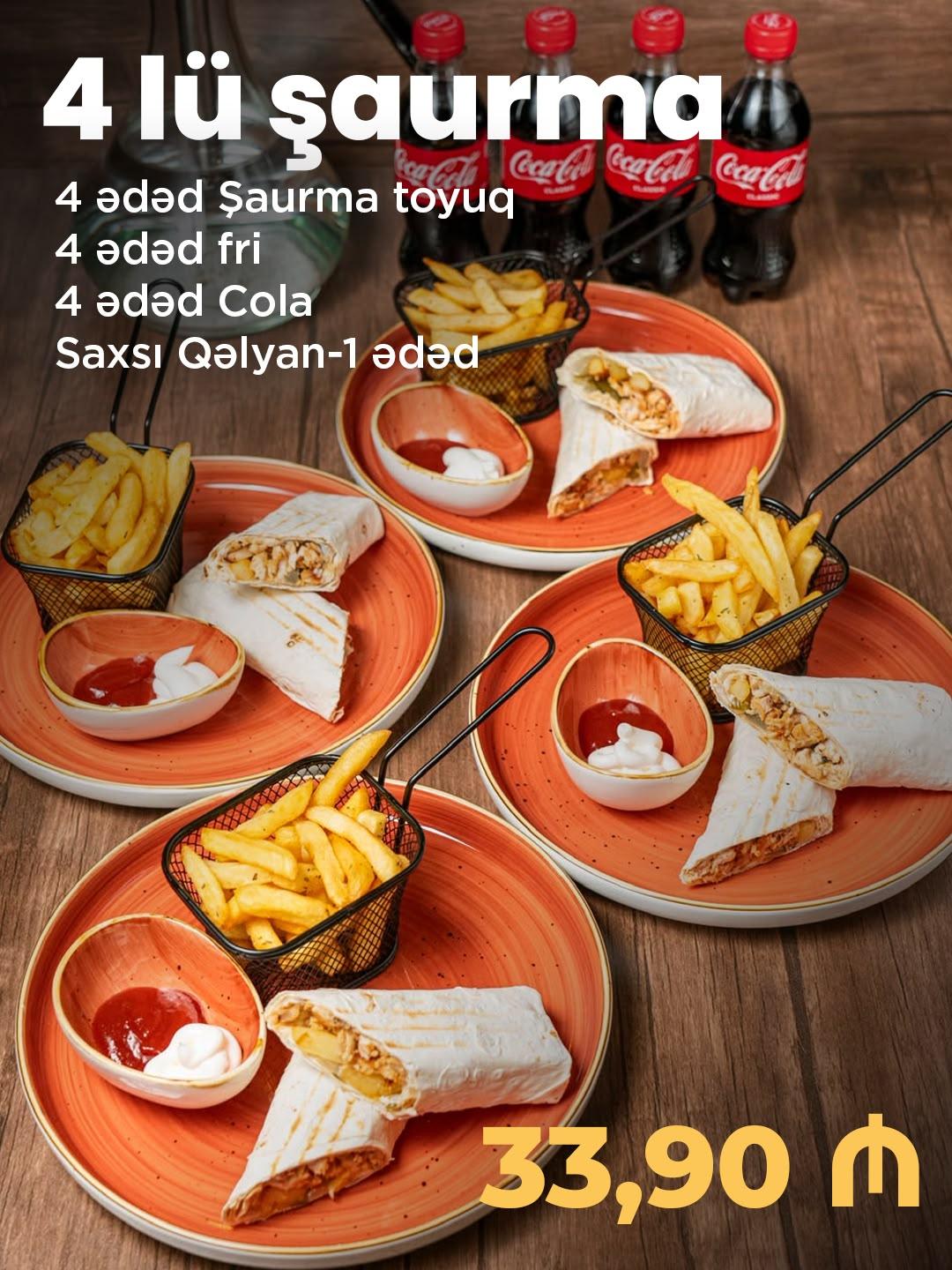 4 lü şaurma 