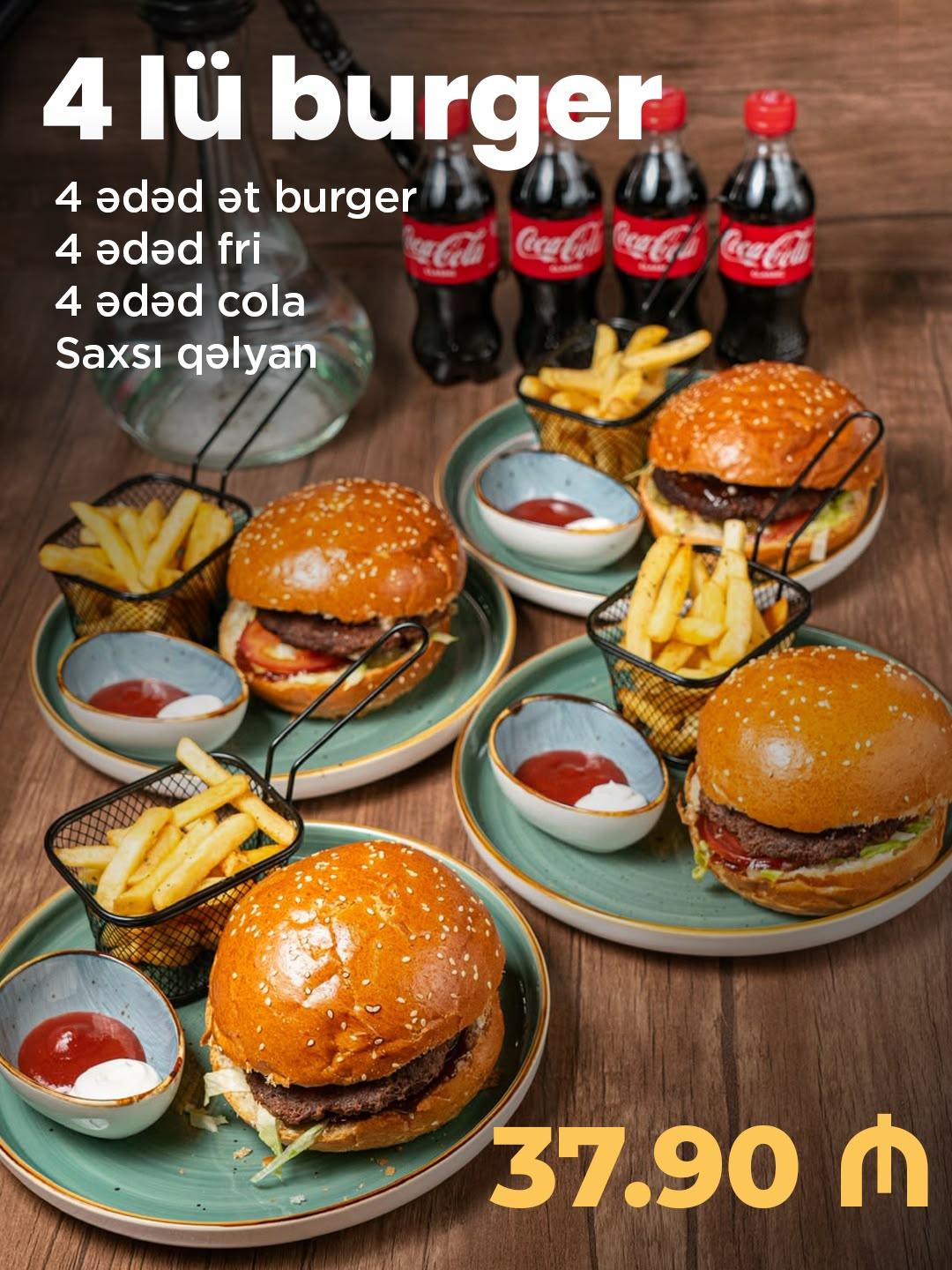 4 lü burger